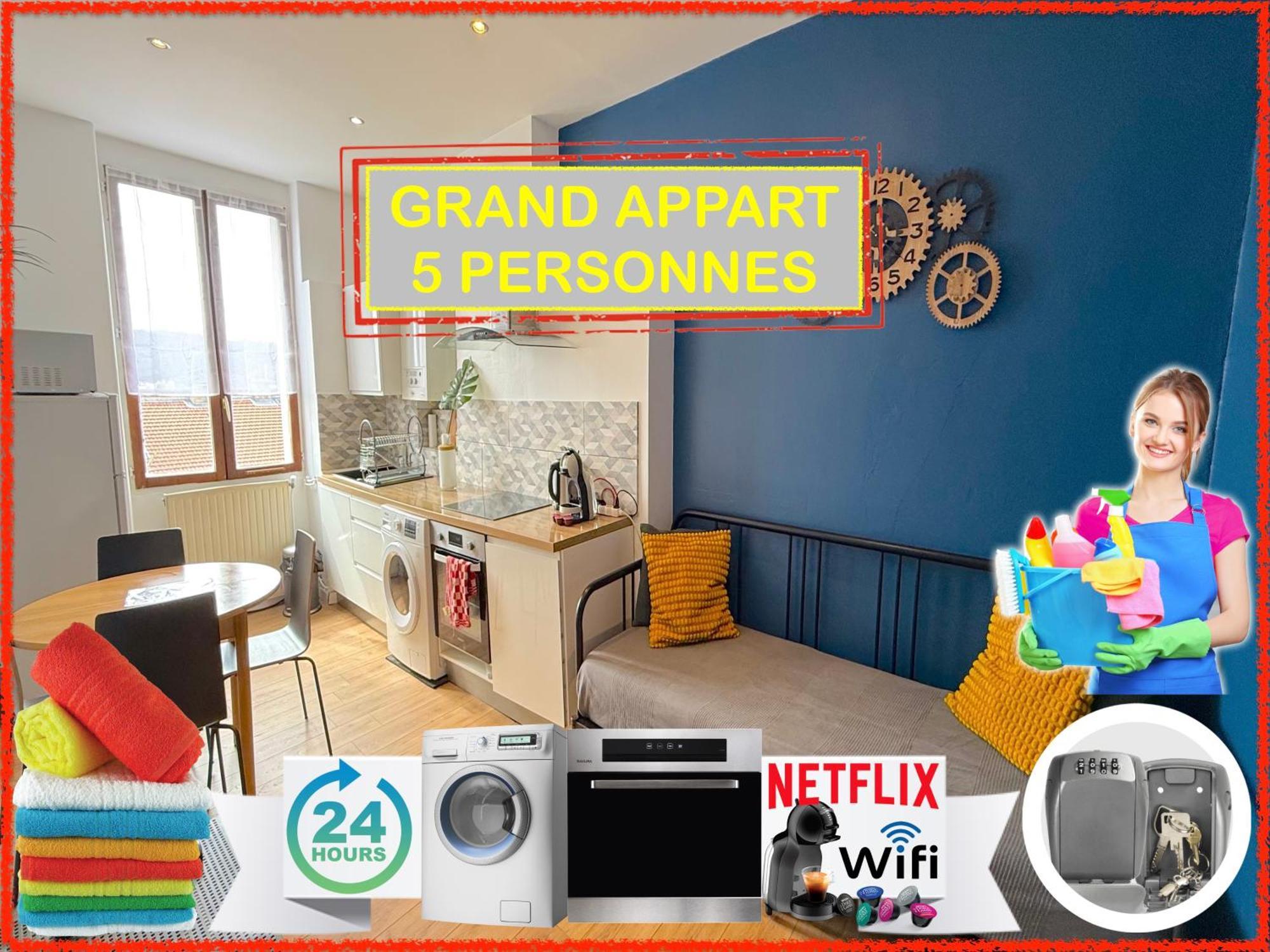 Appartamento 012 Chic & Cosy F2 34M2 Hypercentre Wifi Smart Tv Netflix Saint-Etienne  Esterno foto
